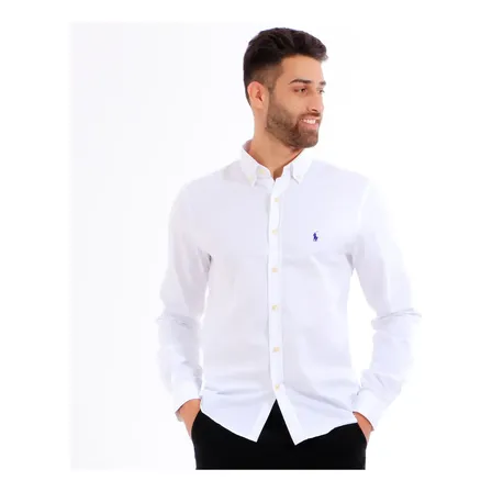 Camisa Social Ralph Oxford Importada Manga Longa Original