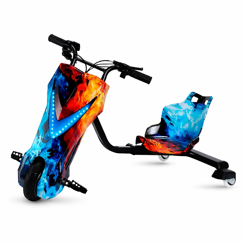 Triciclo Elétrico 6 Polegadas Drift 3 Velocidades 250w Bluetooth Led Infantil