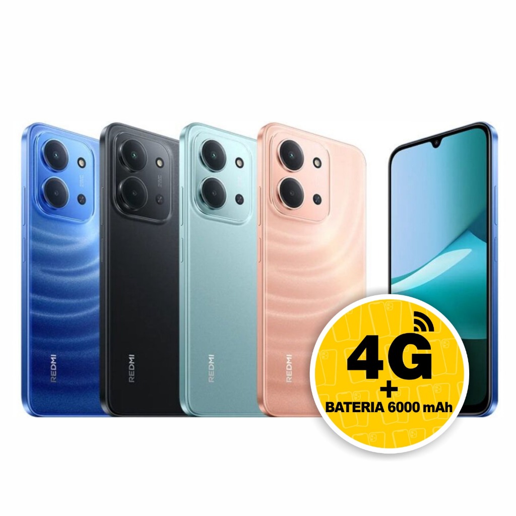 Celular Xiaomi Redmi 15C 4G Tela LCD 6.9" Câmera 50MP Versão Global