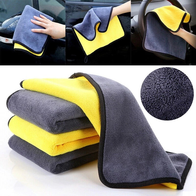 Toalhas de Microfibra para Limpeza e Polimento de Carros - Tamanho 30x30 cm - Uso Geral