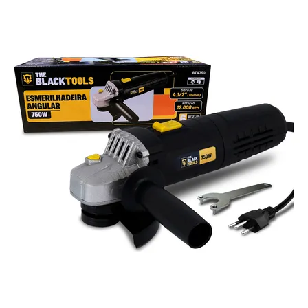 Esmerilhadeira Angular Profissional 4.1/2 Pol. 750w Cor Preto Frequência 60hz 127v